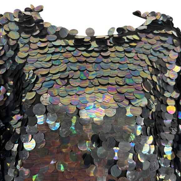 Liz Claiborne Vintage 80s Lambswool Angora Sweater Allover Sequin Dolman sz S - Picture 6 of 16